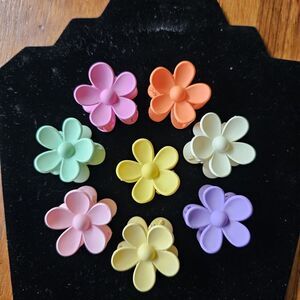 claw clip hair flower floral Colorful Bright Y2K 90s